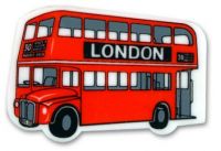 Double decker bus eraser