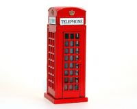 Telephone box diecast pencil sharpener